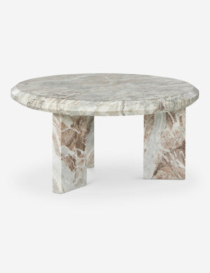 Open Box: Kapala Coffee Table, Taupe Marble Large
