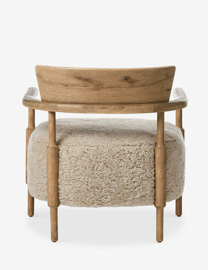 Open Box: Bennett Accent Chair, Beige Shearling by Amber Lewis x Four Hands