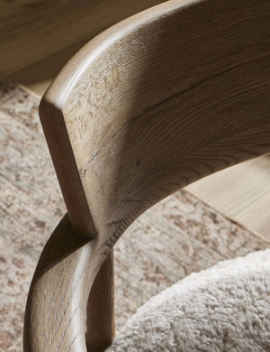 Open Box: Bennett Accent Chair, Beige Shearling by Amber Lewis x Four Hands