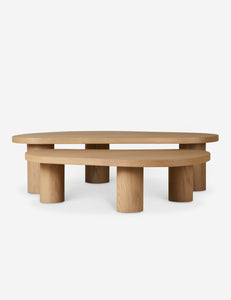 Open Box: Heiko Nesting Coffee Table (Set of 2), Natural Oak