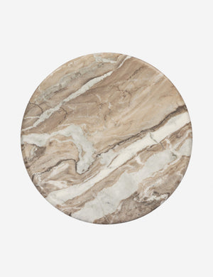 Open Box: Figueroa Round Side Table, Sawar Marble by Amber Lewis x Four Hands