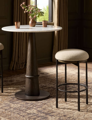 Matthams Bar and Counter Swivel Stool : Flax / Counter