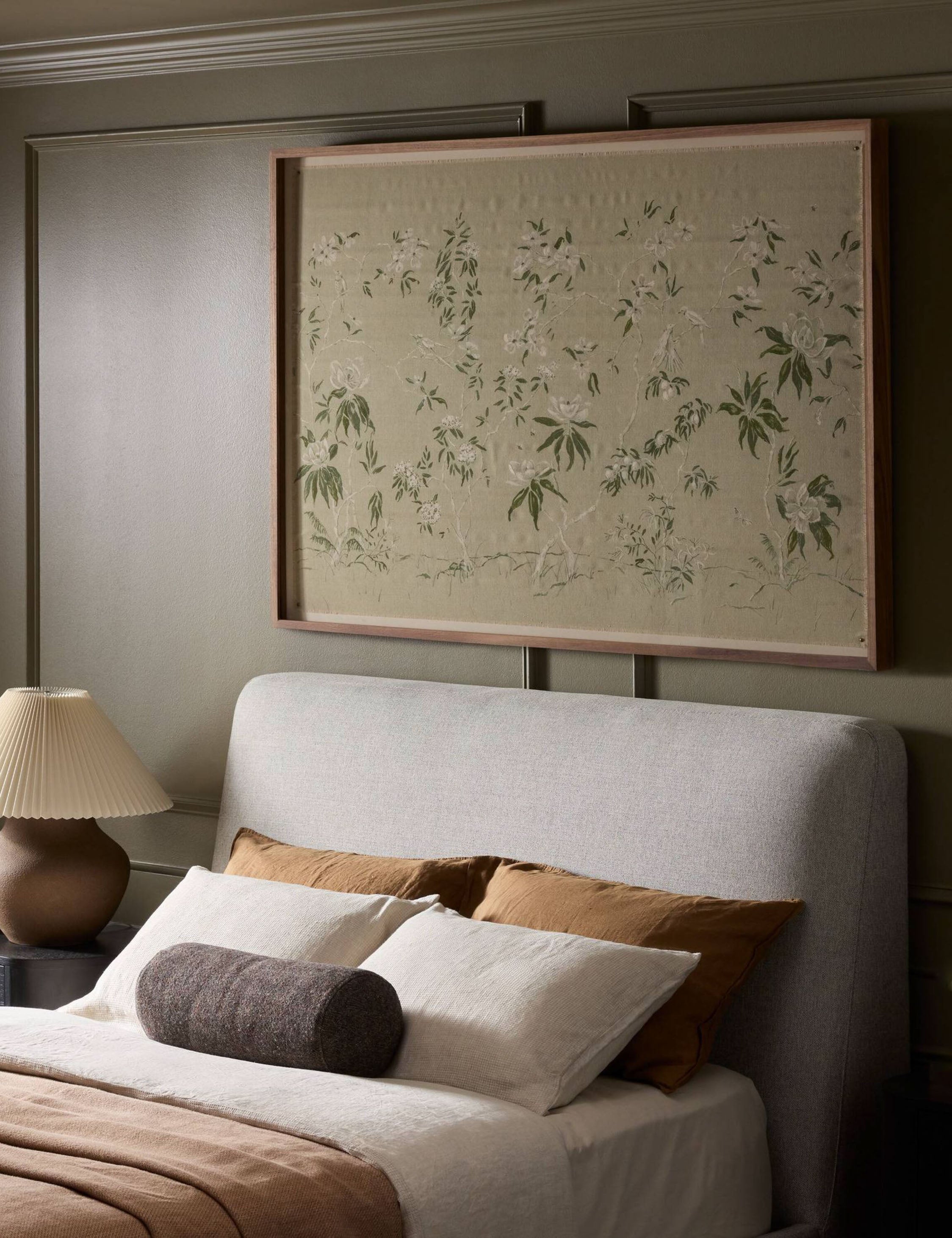 Linen Chinoiserie Wall Art - Thumbnail 3