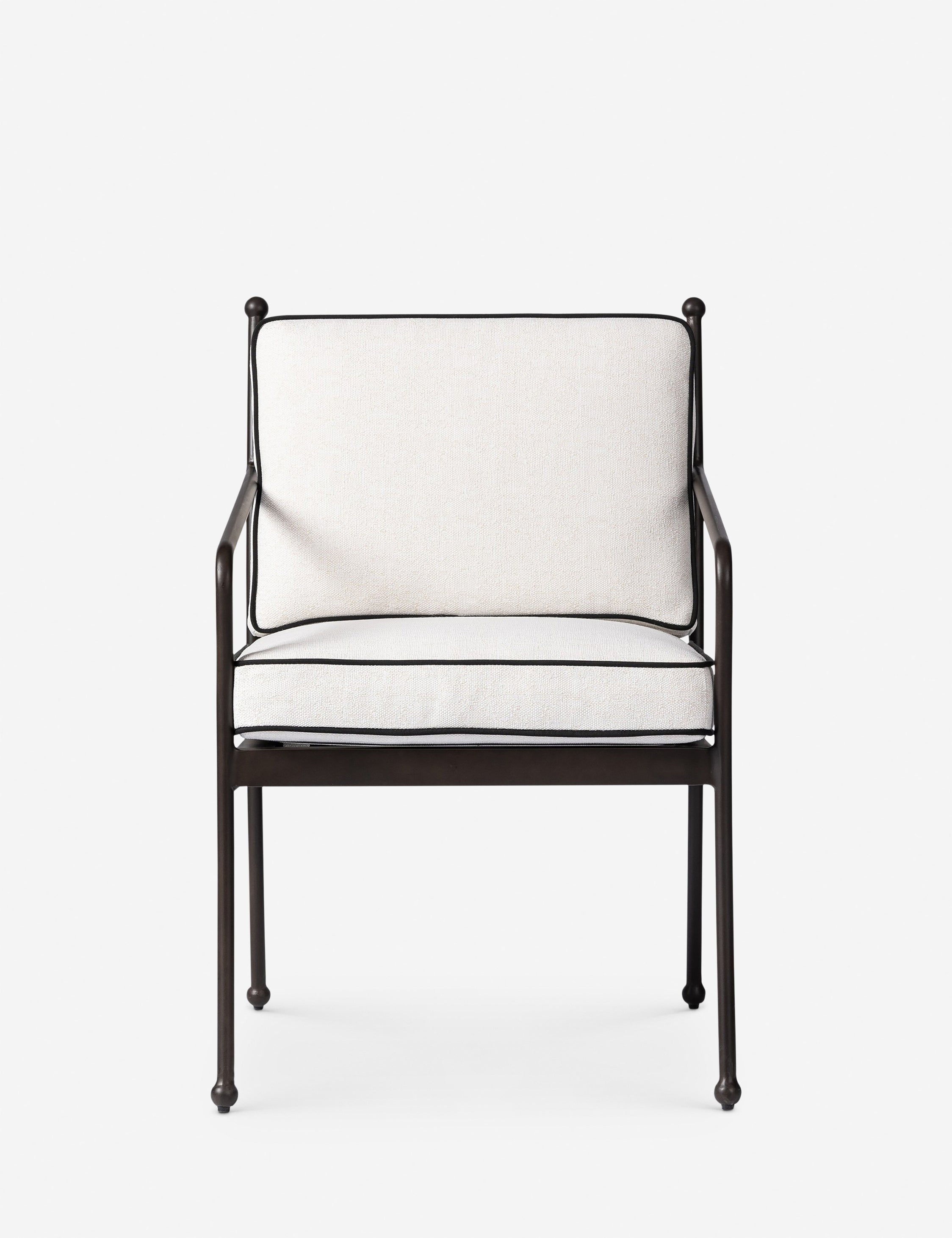 Open Box: Gracen Outdoor Dining Arm Chair, White