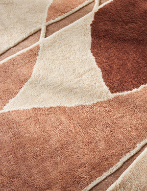 Close up view of the Amalfi Modern Organic Hand-Knotted Wool Rug by Aimee Song
