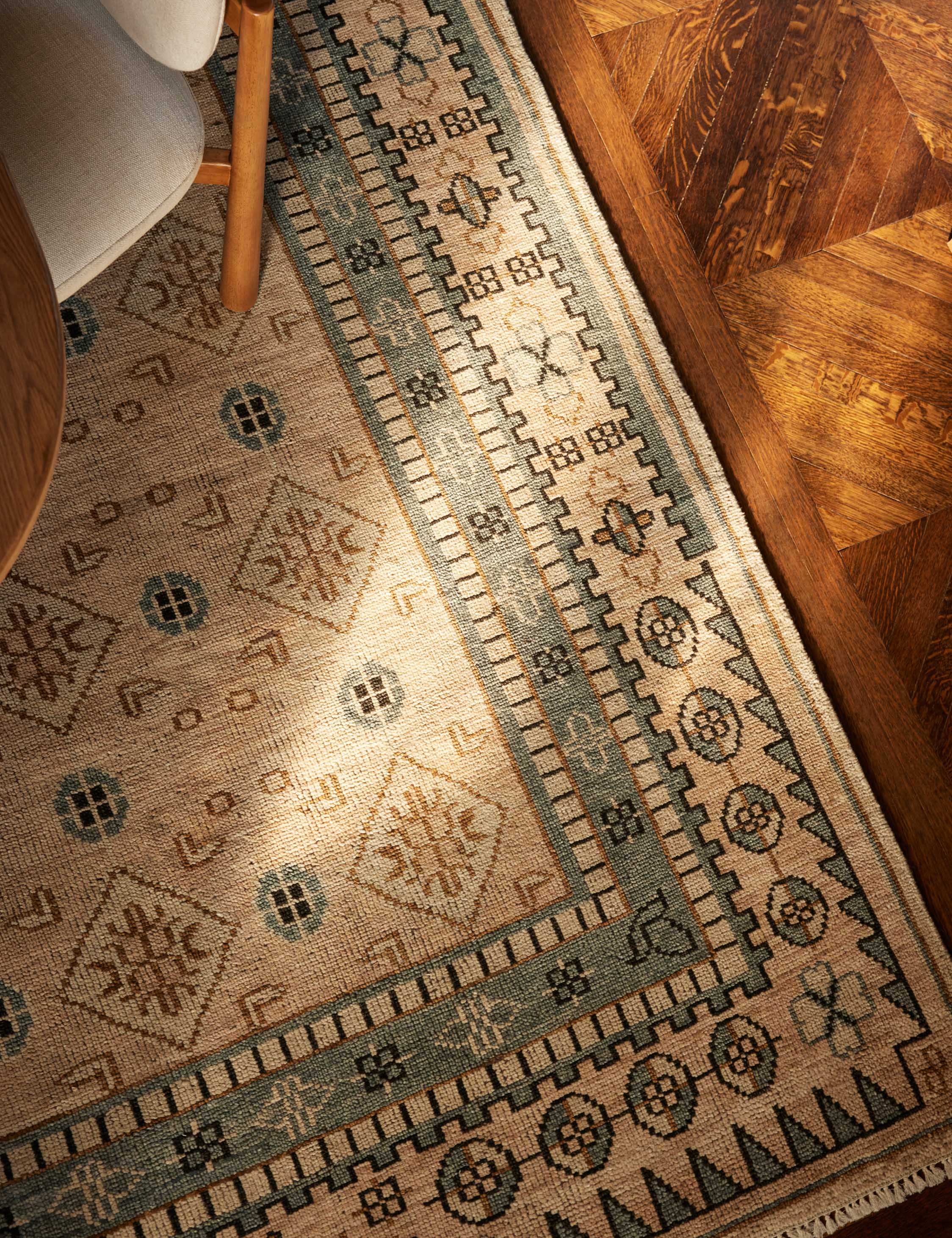 Hirsh Hand-Knotted Wool Rug Swatch