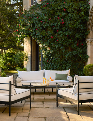 Leni Outdoor Sofa : Soapstone Perennials Rough n Rowdy