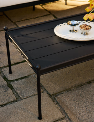 Open Box: Leni Outdoor Coffee Table, Black