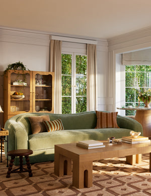 Panetta Velvet Pillow : Marigold and Celeste / Square