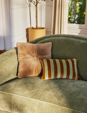 Monroe Velvet Pillow : Dusty Pink / Square