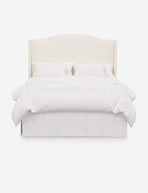 Open Box: Adara Camelback Headboard, Cream Sherpa Queen