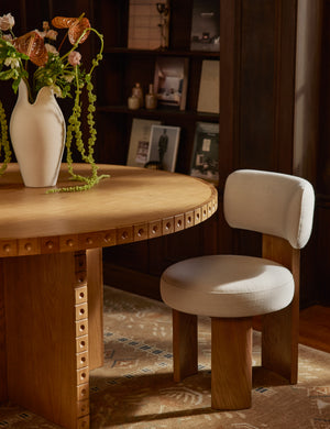 Open Box: Brisbane Dining Chair, Ivory Performance Linen