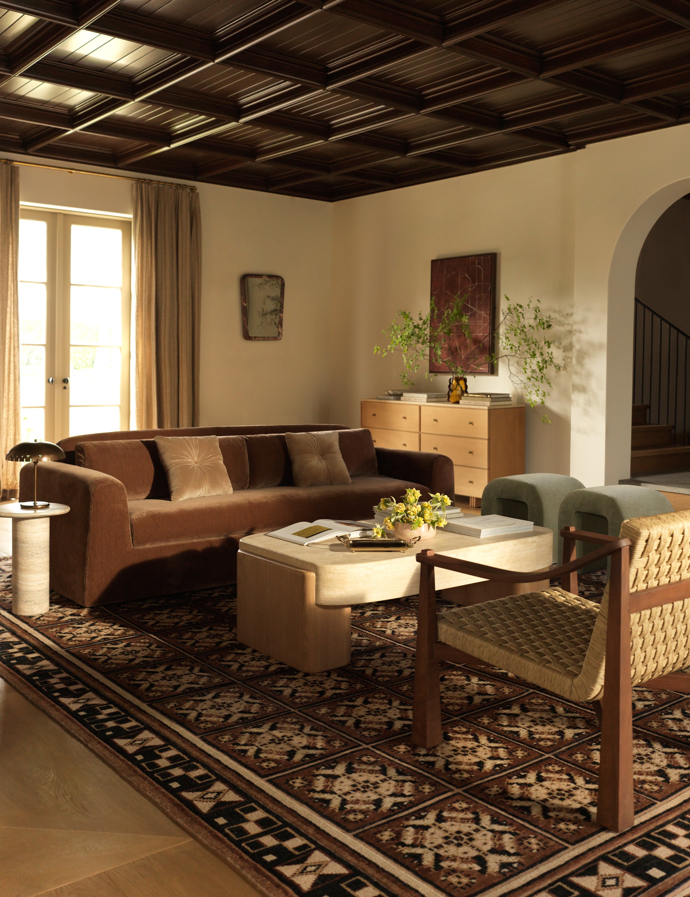 Midora Travertine Coffee Table