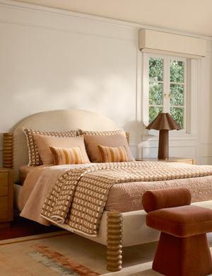 Ogilvy Cotton Quilted Sham : Blush / Euro