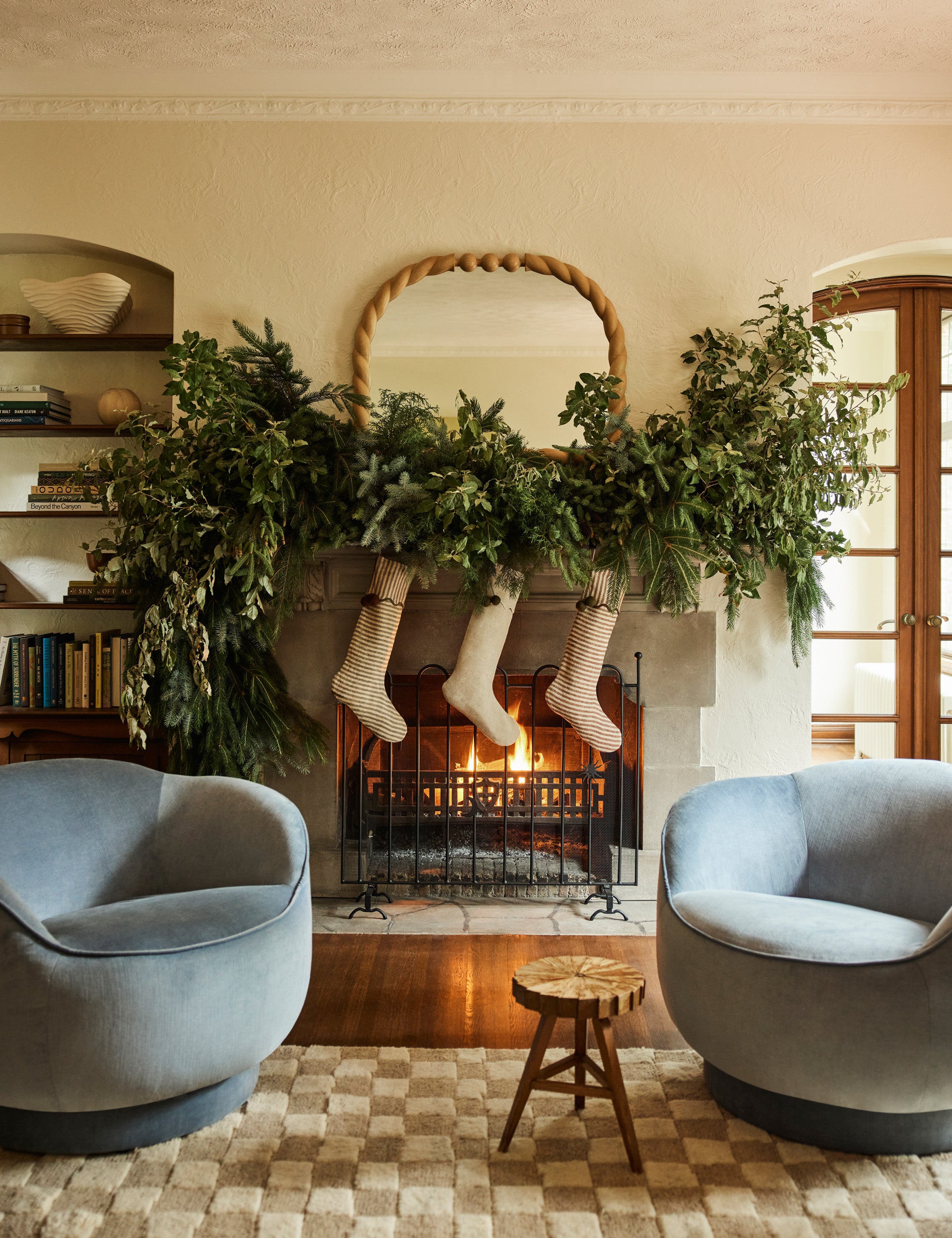 Sarah Sherman Samuel Lanie Linen Stocking - Thumbnail 3