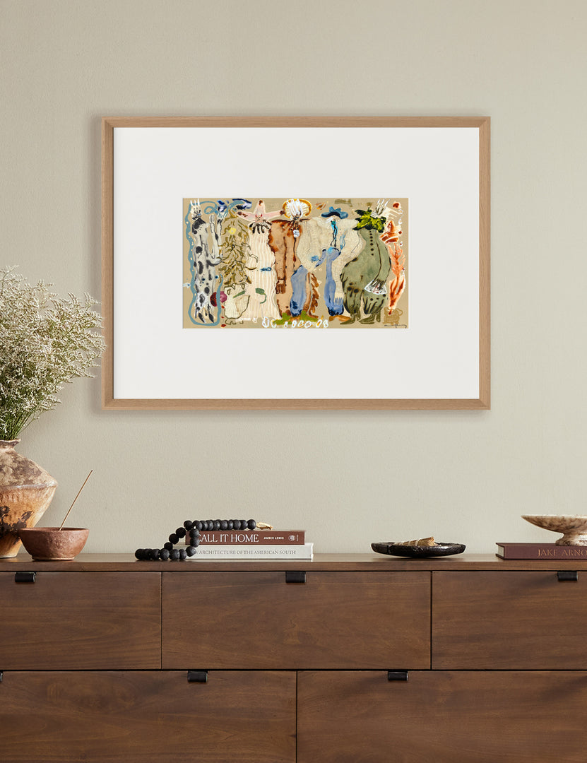 Blue Eyed Snake Woman Wall Art by Caroline Pinney
