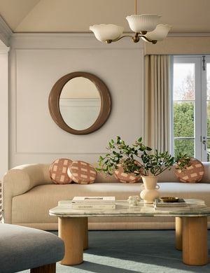 Esmark Linen Pillow : Mint / Round