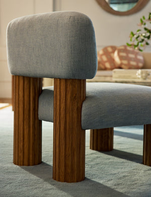 Open Box: Auclair Accent Chair, Pool Performance Cotton Weave