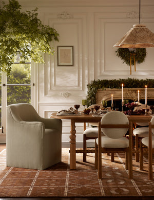 Astoria Dining Chair : Peppercorn Stripe