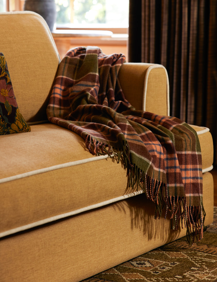 Holm Plaid Lambswool Throw