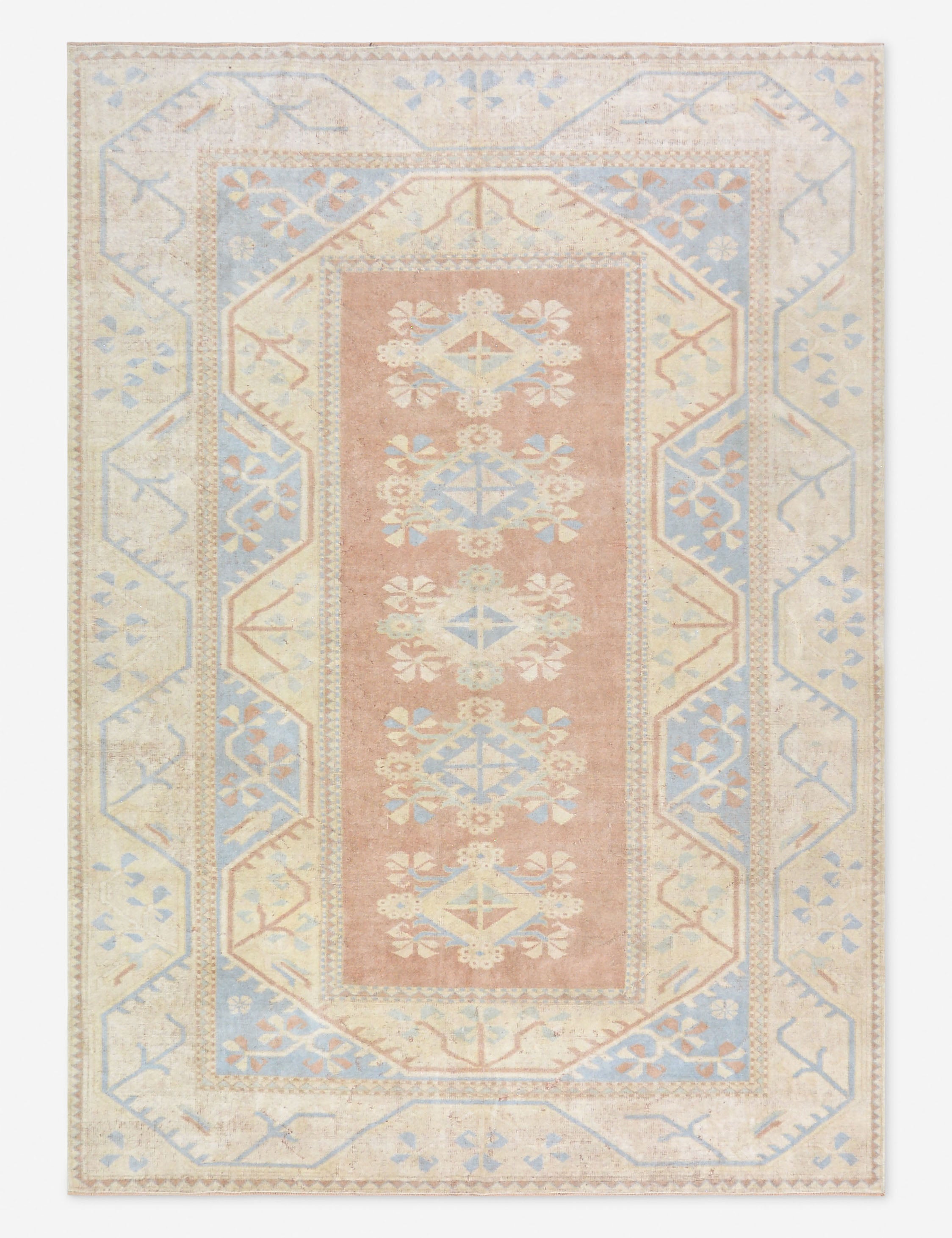 Vintage Turkish Hand-Knotted Wool Rug No. 524 - Thumbnail 4