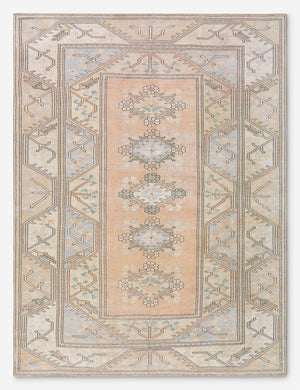 Vintage Turkish Hand-Knotted Wool Rug No. 468, 6' 5