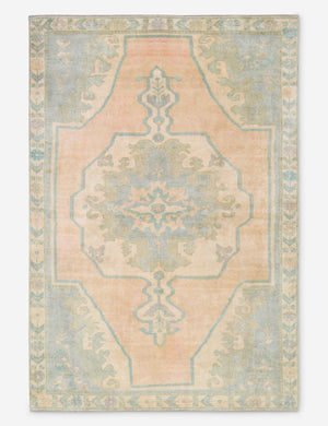 Vintage Turkish Hand-Knotted Wool Rug No. 471, 5' x 7' 5