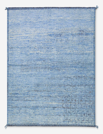 Vintage Moroccan Hand-Knotted Wool Rug No. 477, 5' x 6' 9"
