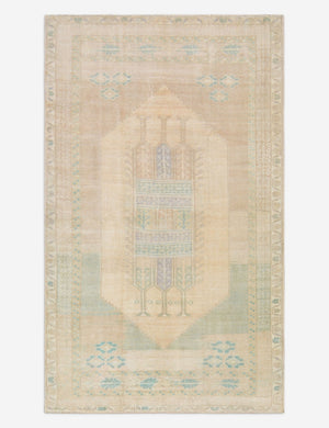 Vintage Turkish Hand-Knotted Wool Rug No. 478, 5' x 8' 7