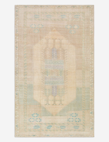 Vintage Turkish Hand-Knotted Wool Rug No. 478, 5' x 8' 7