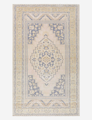 Vintage Turkish Hand-Knotted Wool Rug No. 488, 5' 1