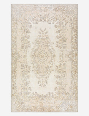 Vintage Turkish Hand-Knotted Wool Rug No. 503, 6' x 9' 10