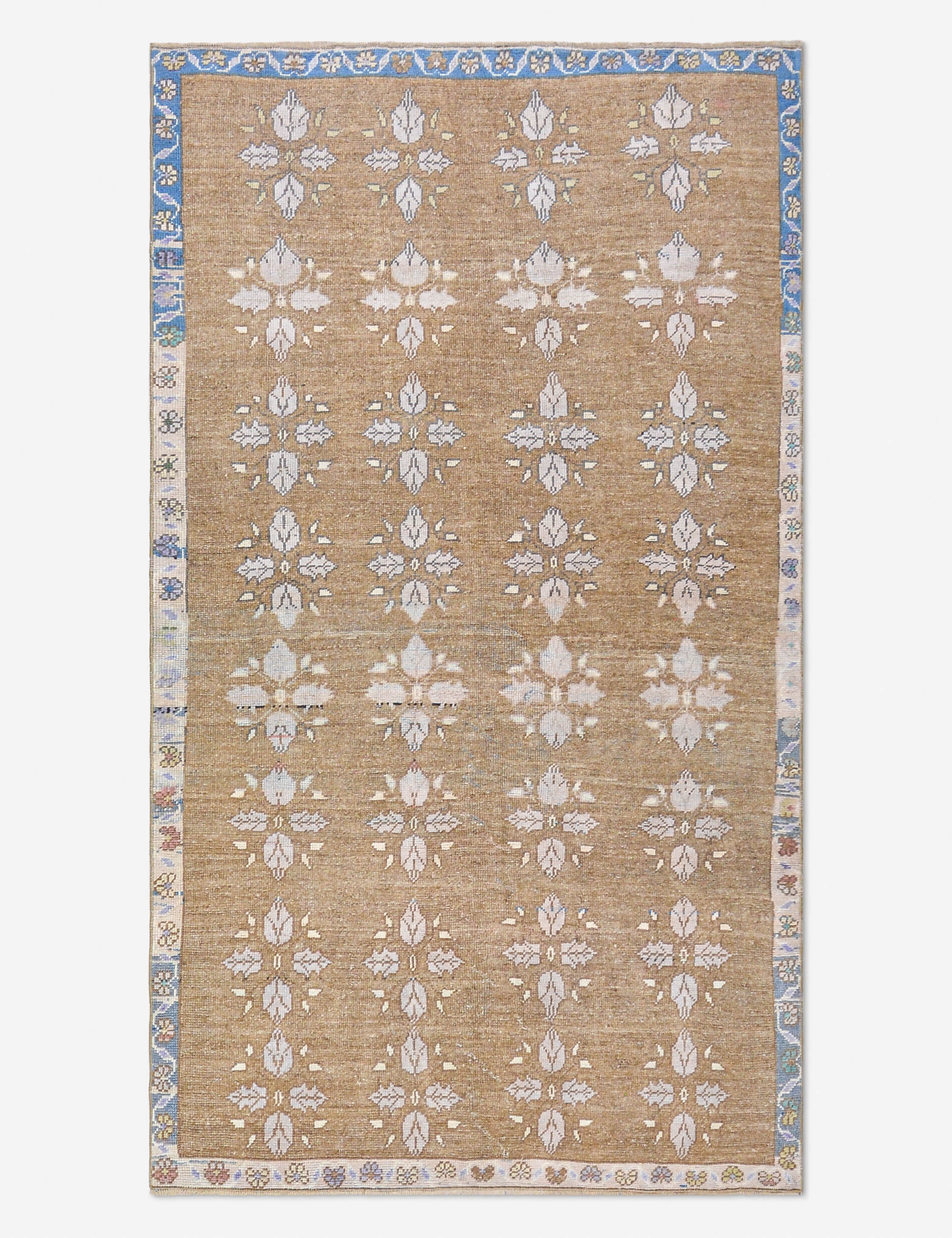 Vintage Turkish Hand-Knotted Wool Rug No. 510, 4' 8" x 8' 2"