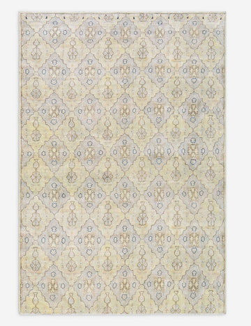 Vintage Turkish Hand-Knotted Wool Rug No. 513, 4' 10" x 7'