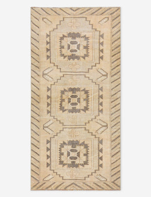 Vintage Turkish Hand-Knotted Wool Runner Rug No. 287, 2' 4