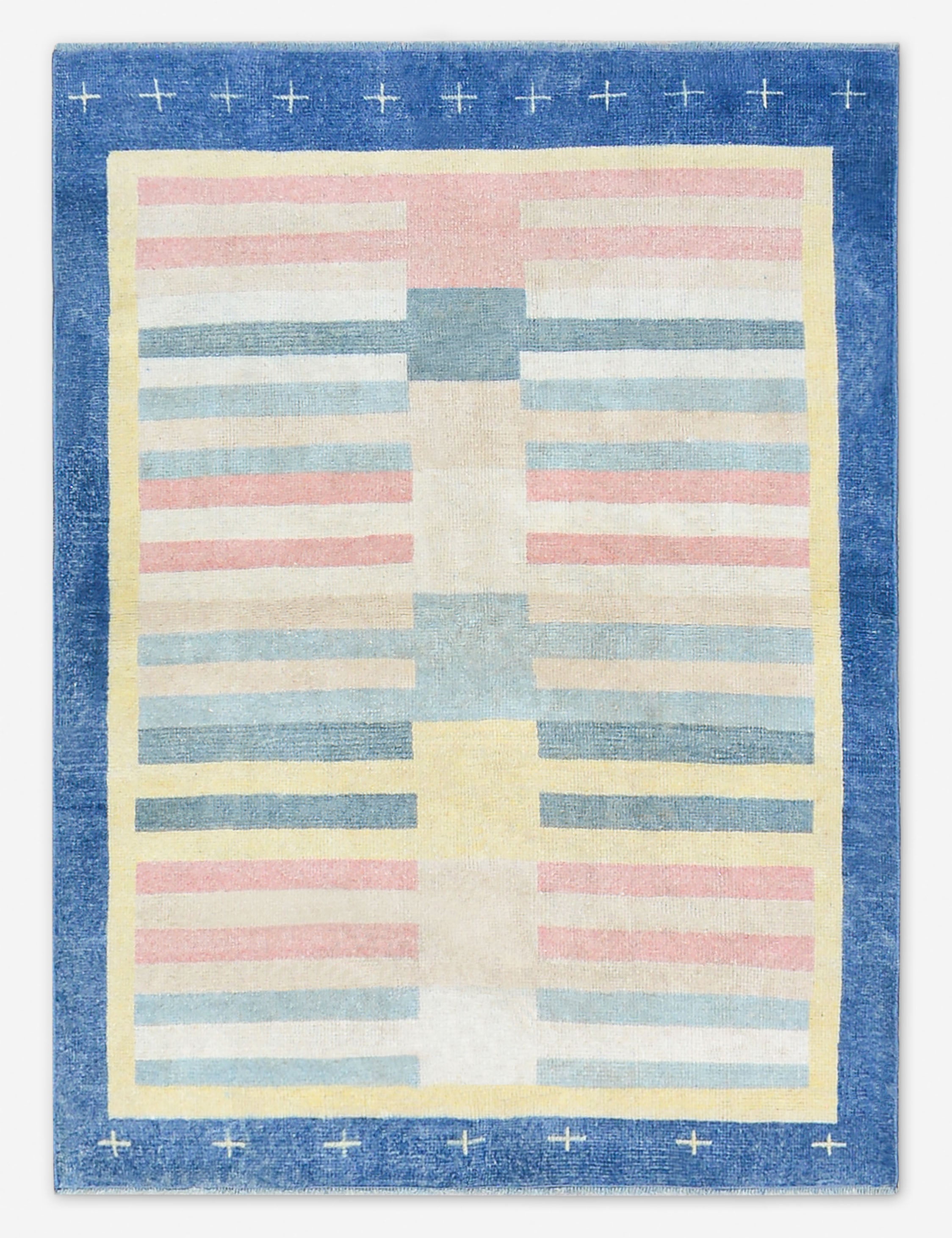 Vintage Turkish Hand-Knotted Wool Rug No. 521, 3' 10" X 5' 1"