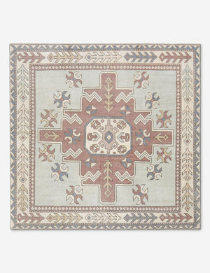 Vintage Turkish Hand-Knotted Wool Rug No. 523, 5' X 5'