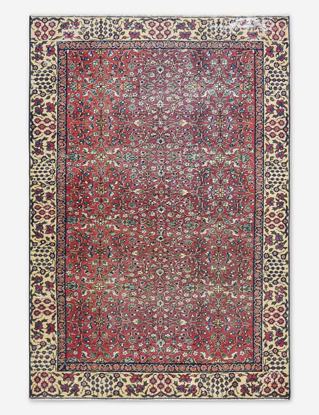 Vintage Turkish Hand-Knotted Wool Rug No. 518, 3' 2