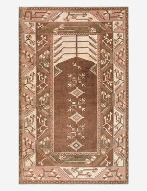 Vintage Turkish Hand-Knotted Wool Rug No. 531, 4'10 x 8