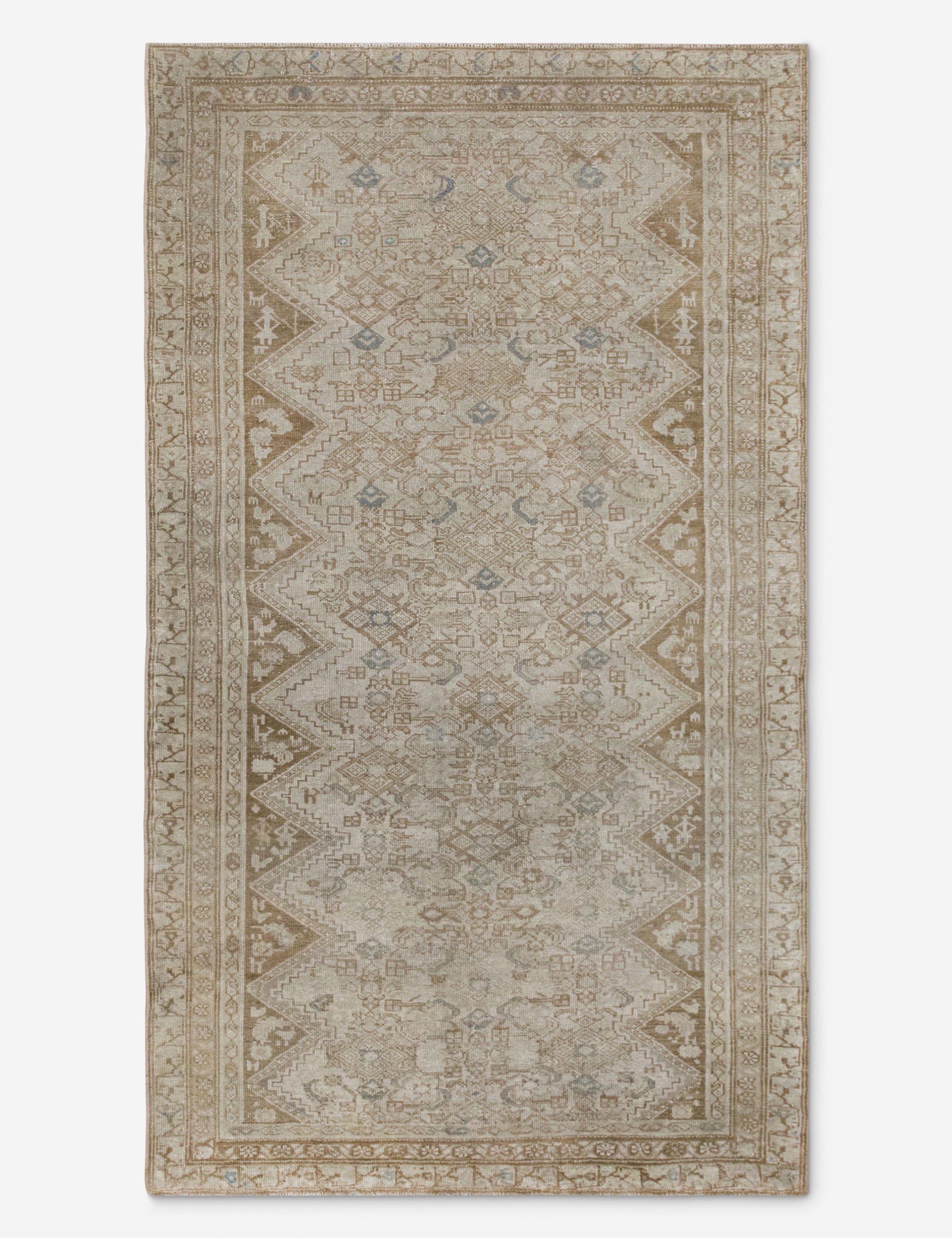 Vintage Turkish Hand-Knotted Wool Rug No. 533, 3'5" x 6'