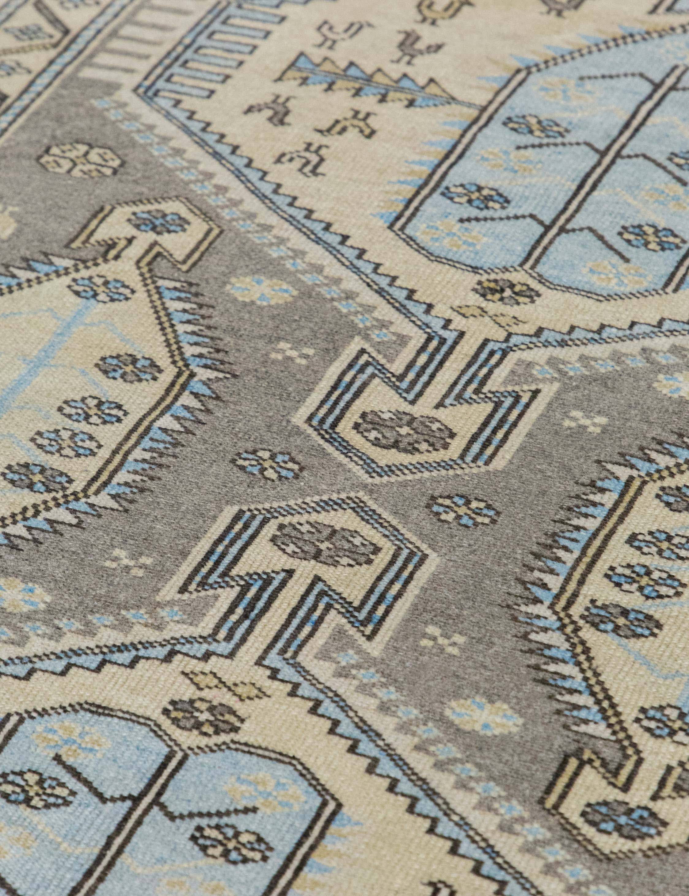 Vintage Turkish Hand-Knotted Wool Rug No. 563, 4'6
