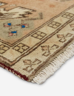 Vintage Turkish Hand-Knotted Wool Mini Rug No. 320, 1'6