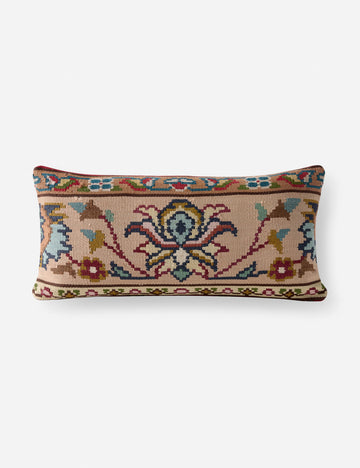 Vintage Lumbar Pillow No. 427, 12" x 24"