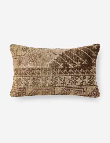 Vintage Lumbar Pillow No. 435, 13" x 21"