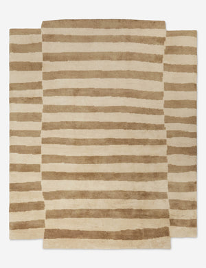 Askel Hand-Knotted Wool Rug Swatch by Sarah Sherman Samuel, Natural