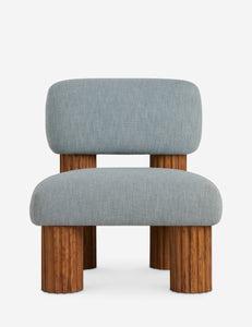 Open Box: Auclair Accent Chair, Pool Performance Cotton Weave
