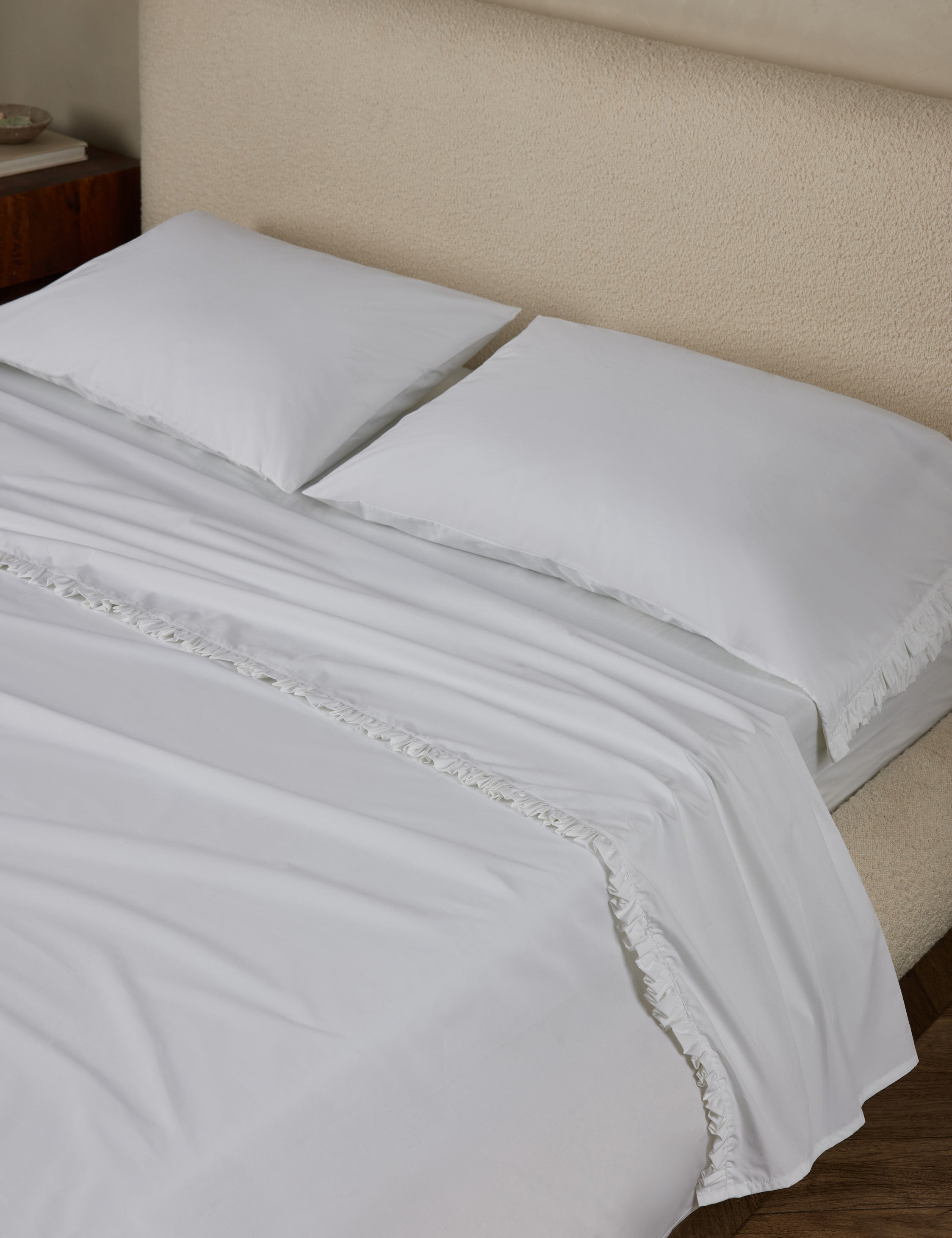 Audrey Ruffle Cotton Percale Sheet Set - Thumbnail 5