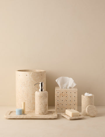 #style::catchall-tray #style::cotton-jar #style::soap-pump #style::tissue-holder #style::vanity-tray #style::waste-basket