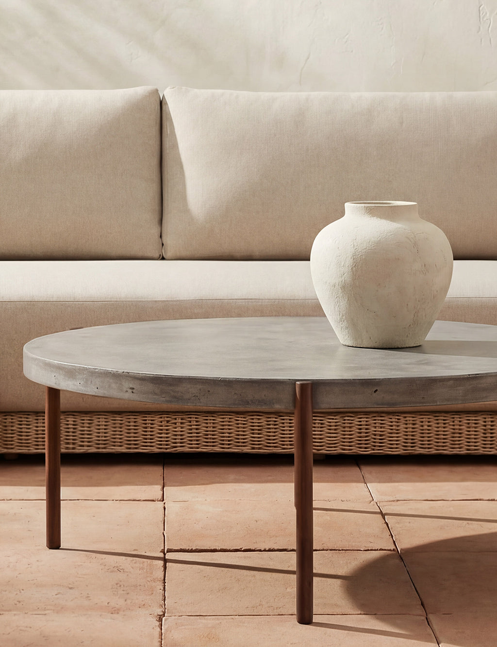 Harrison Indoor / Outdoor Round Coffee Table by Lulu and Georgia