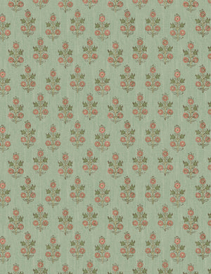 Dorset Wallpaper Swatch, Blush and Aqua